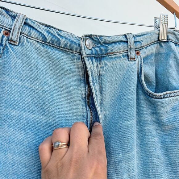 Reformation Jeans Cary High Rise Slouchy Wide Leg Jeans Light Bowen 31 Baggy - Picture 7 of 11